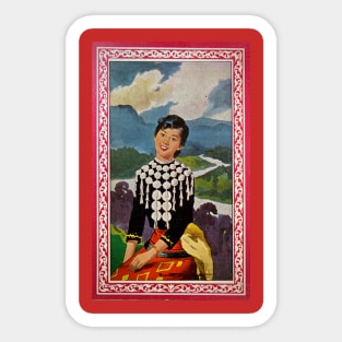 Kachin Lady (Vertical) Sticker